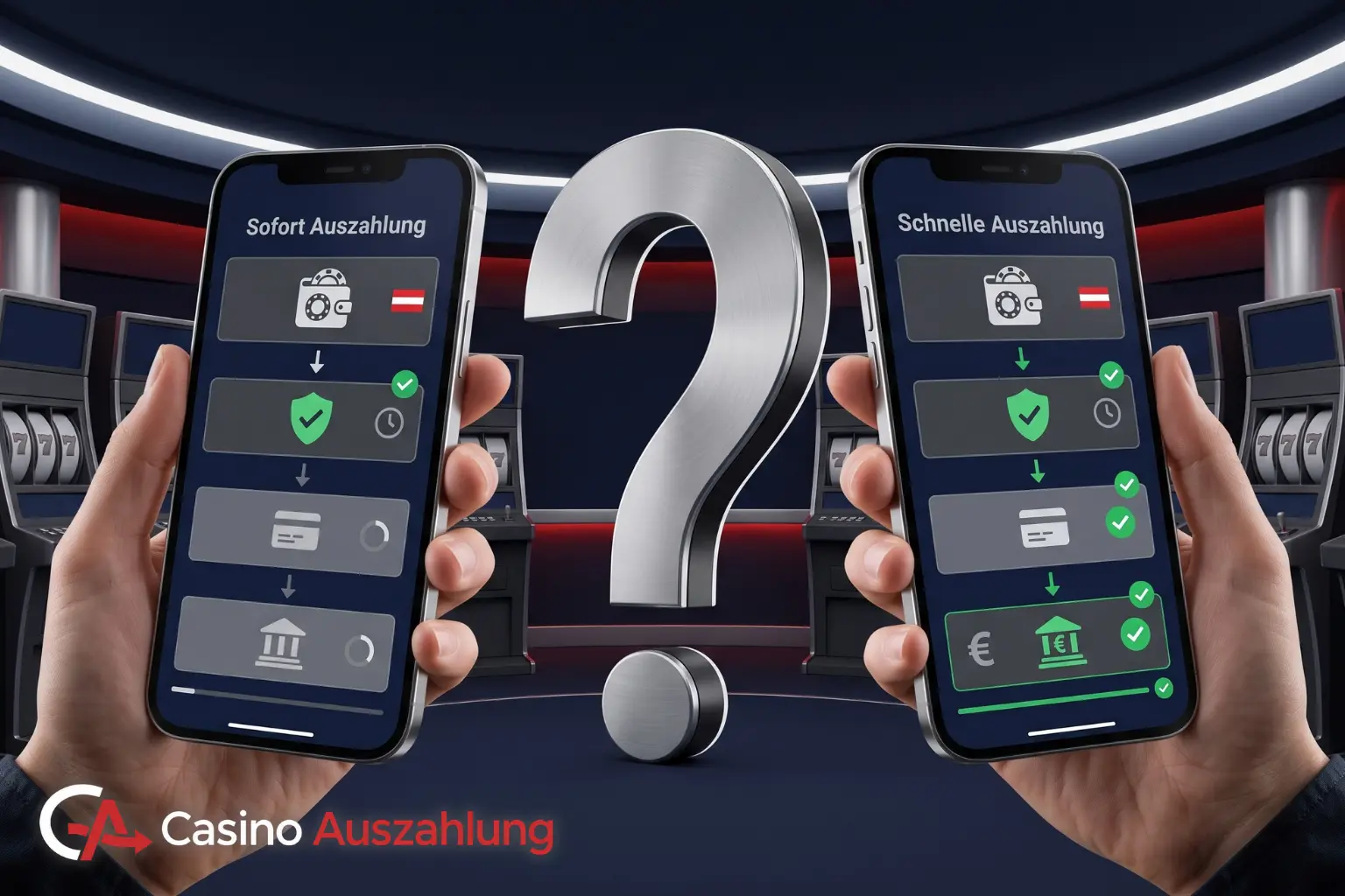 Unterschied zwischen sofortiger und schneller Casino Auszahlung erklärt